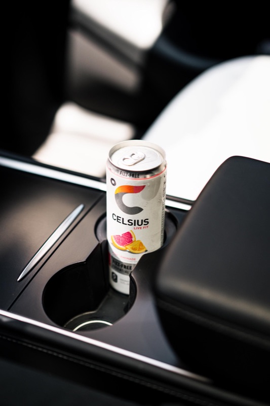 Celsius can in the insert